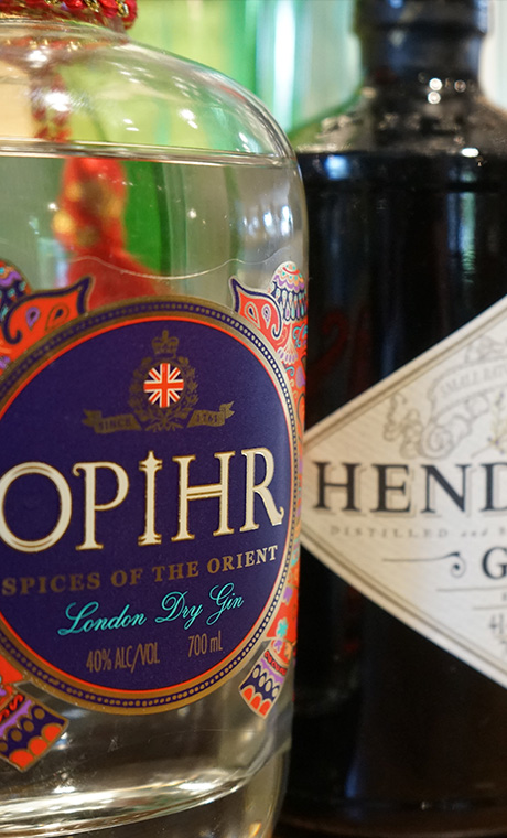 The best gins in Prestbury at Legh Arms near Macclesfield and Alderley Edge