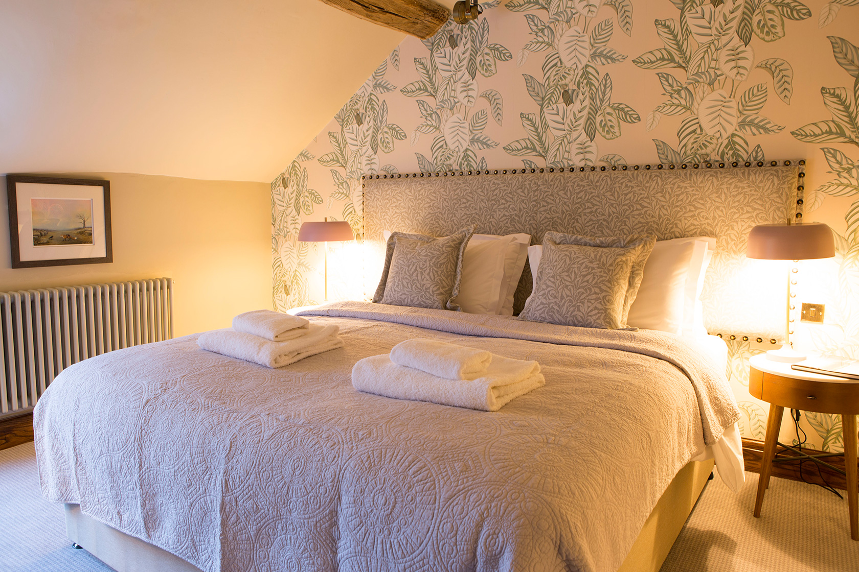 Inside one of the Legh Arms' new premium bedrooms close to Macclesfield