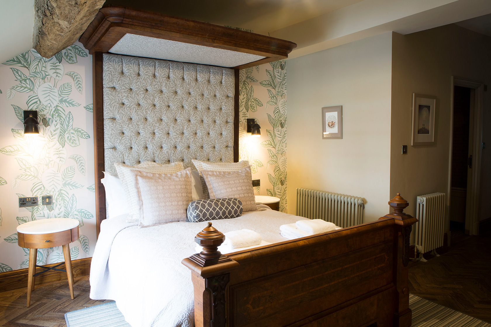 A premium hotel bedroom at the Legh Arms close to Alderley Edge