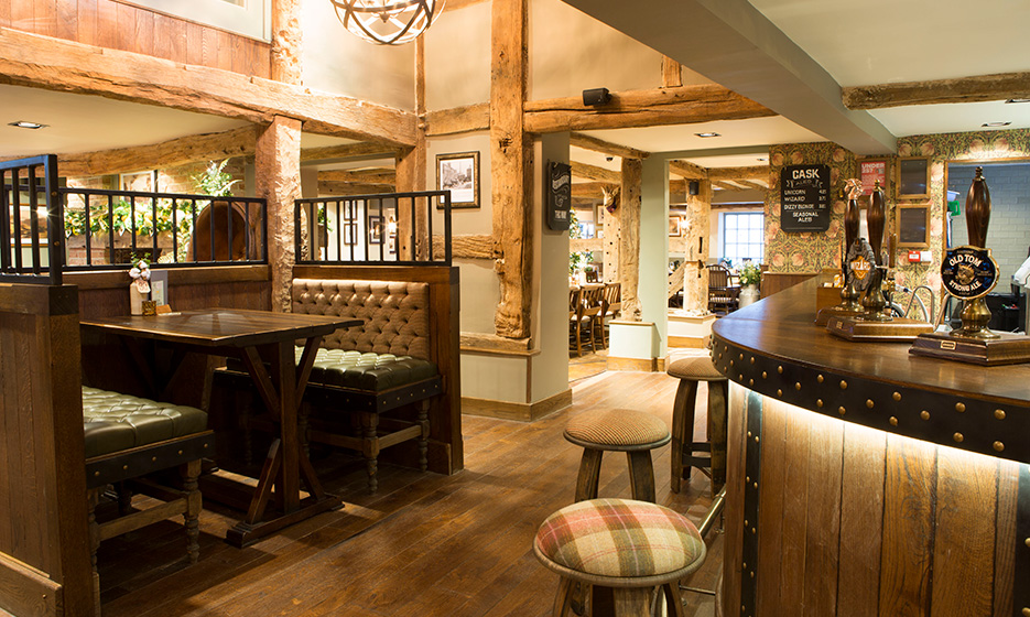 Internal shot of one of the best pub and restaurants near Macclesfield and Alderley Edge